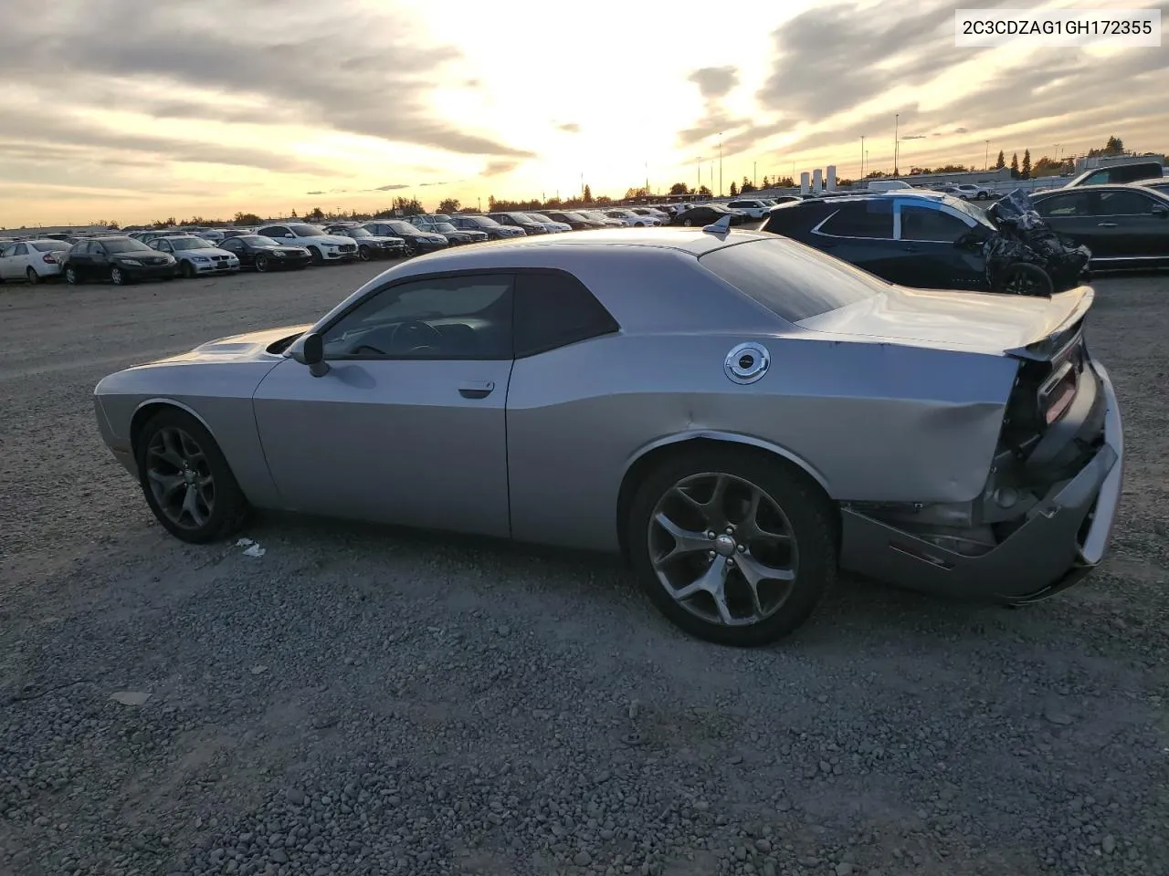 2016 Dodge Challenger Sxt VIN: 2C3CDZAG1GH172355 Lot: 81382524