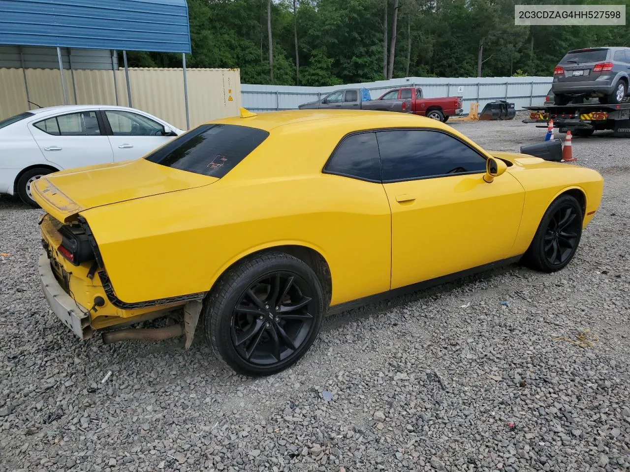 2017 Dodge Challenger Sxt VIN: 2C3CDZAG4HH527598 Lot: 53090494