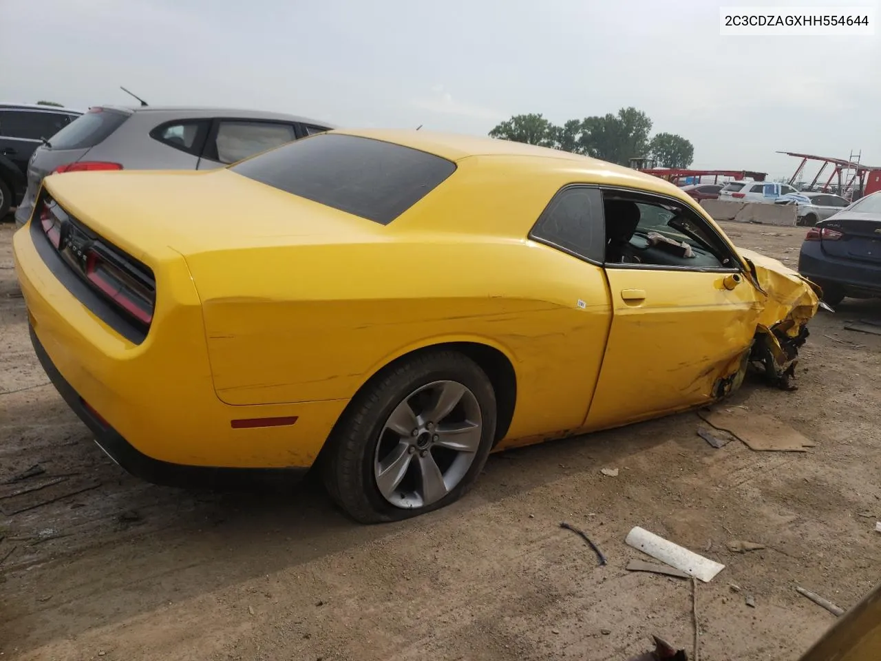 2017 Dodge Challenger Sxt VIN: 2C3CDZAGXHH554644 Lot: 61895314