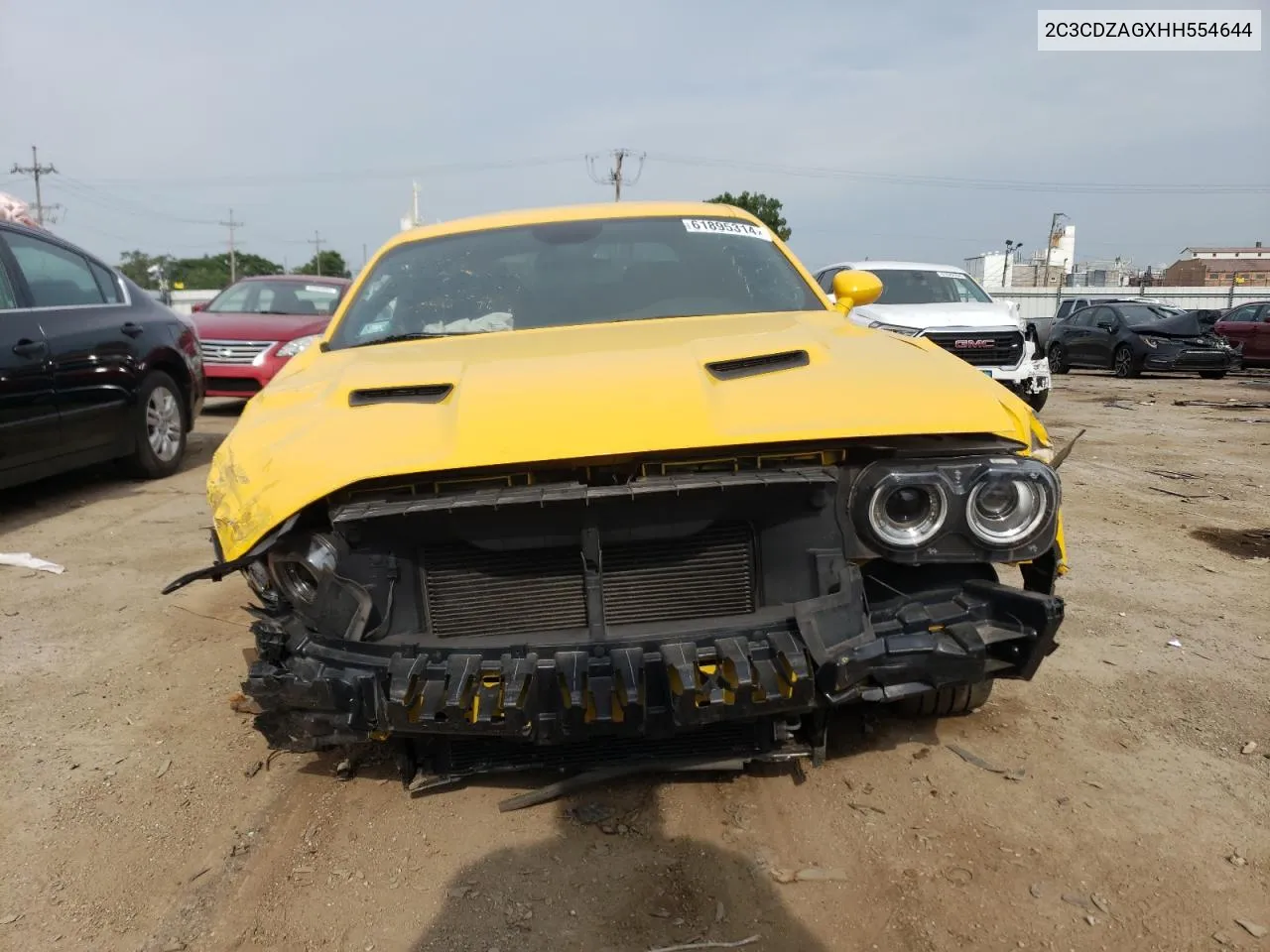 2017 Dodge Challenger Sxt VIN: 2C3CDZAGXHH554644 Lot: 61895314