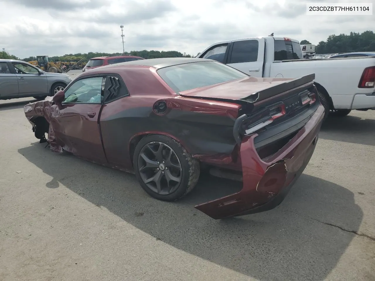 2017 Dodge Challenger R/T VIN: 2C3CDZBT7HH611104 Lot: 61991284