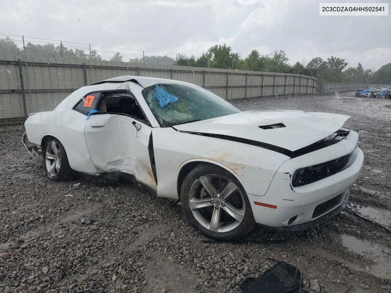 2017 Dodge Challenger Sxt VIN: 2C3CDZAG4HH502541 Lot: 62500164