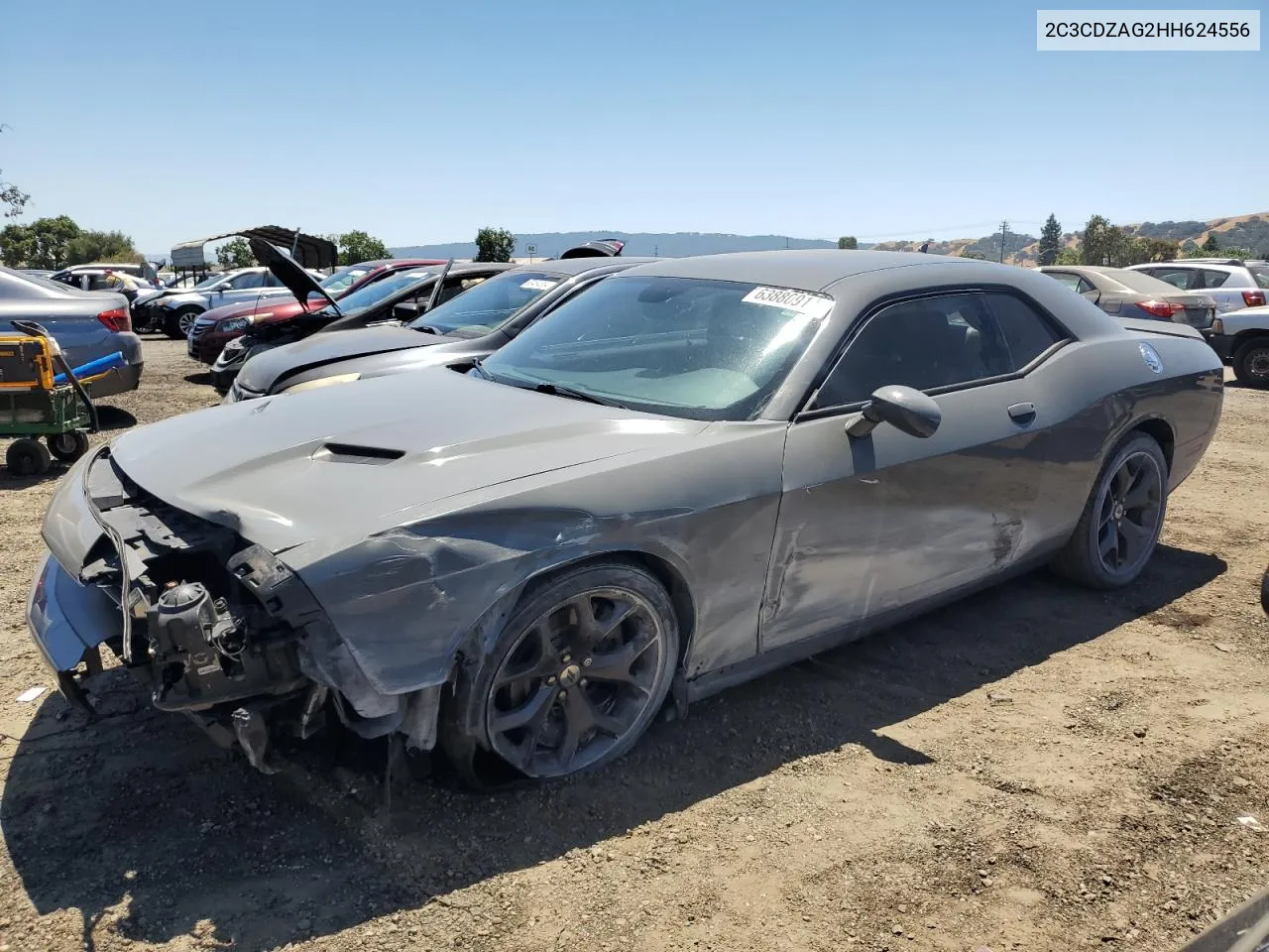 2017 Dodge Challenger Sxt VIN: 2C3CDZAG2HH624556 Lot: 63880914