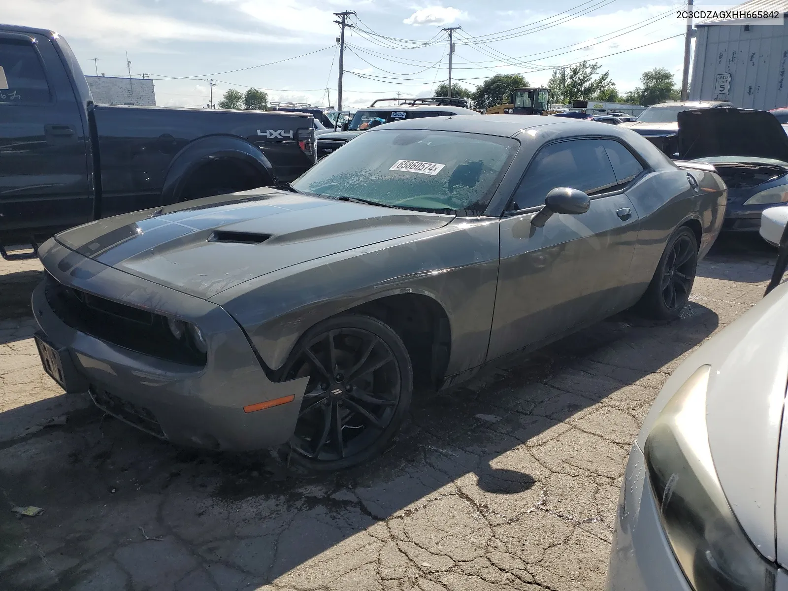 2017 Dodge Challenger Sxt VIN: 2C3CDZAGXHH665842 Lot: 65860574