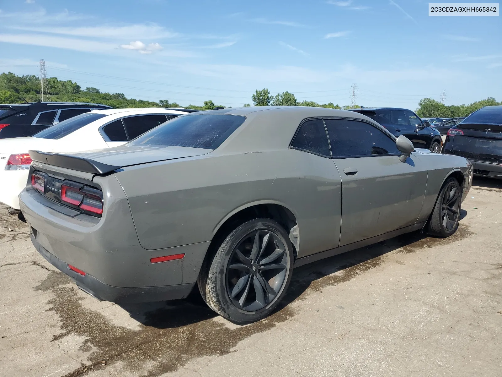 2017 Dodge Challenger Sxt VIN: 2C3CDZAGXHH665842 Lot: 65860574