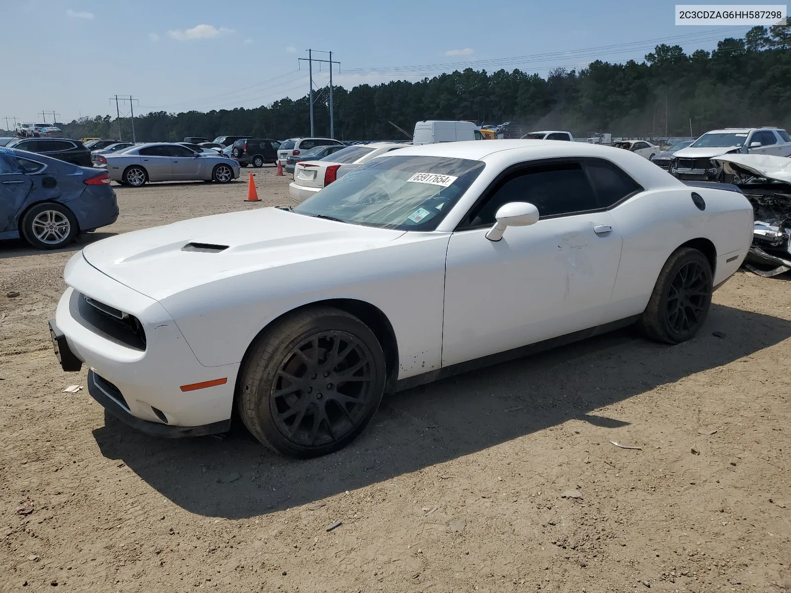 2017 Dodge Challenger Sxt VIN: 2C3CDZAG6HH587298 Lot: 65917654