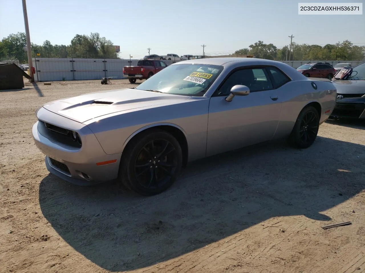 2017 Dodge Challenger Sxt VIN: 2C3CDZAGXHH536371 Lot: 67039684