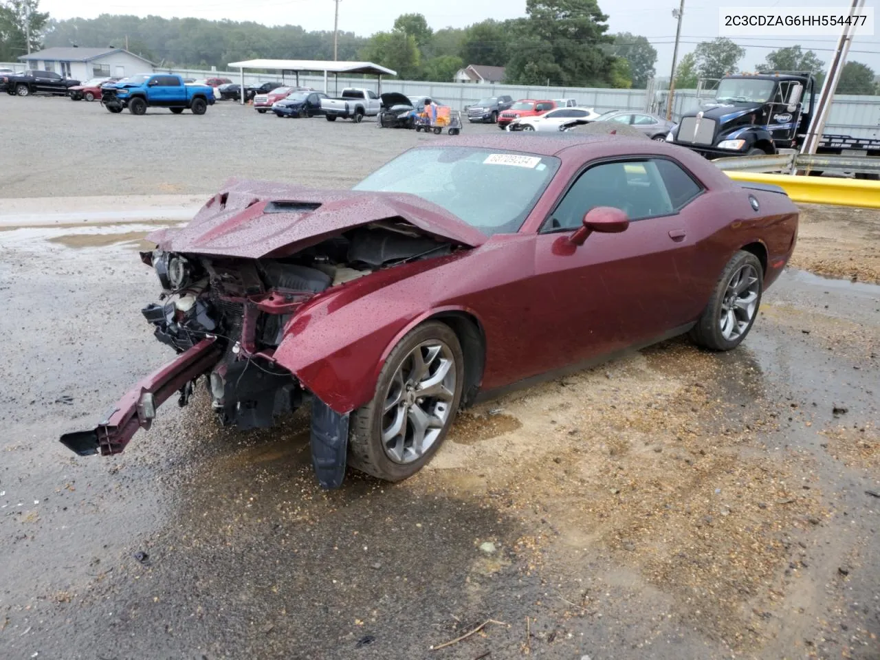 2017 Dodge Challenger Sxt VIN: 2C3CDZAG6HH554477 Lot: 68709234