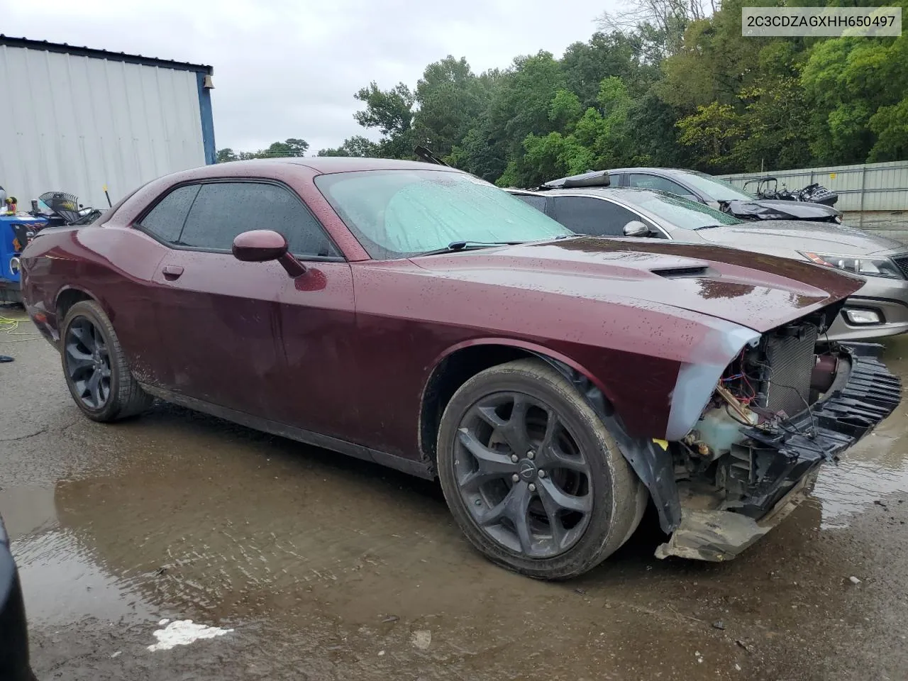 2017 Dodge Challenger Sxt VIN: 2C3CDZAGXHH650497 Lot: 69828014