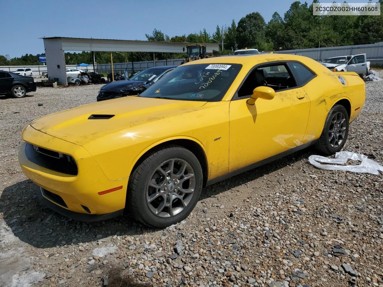 2017 Dodge Challenger Gt VIN: 2C3CDZGG2HH601608 Lot: 70080894