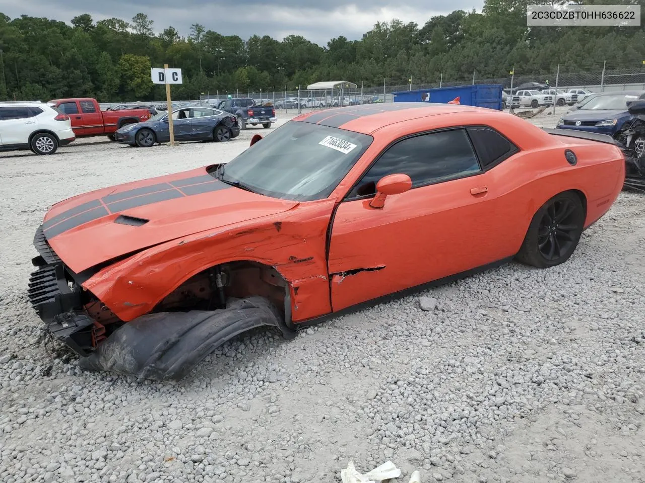 2017 Dodge Challenger R/T VIN: 2C3CDZBT0HH636622 Lot: 71663034