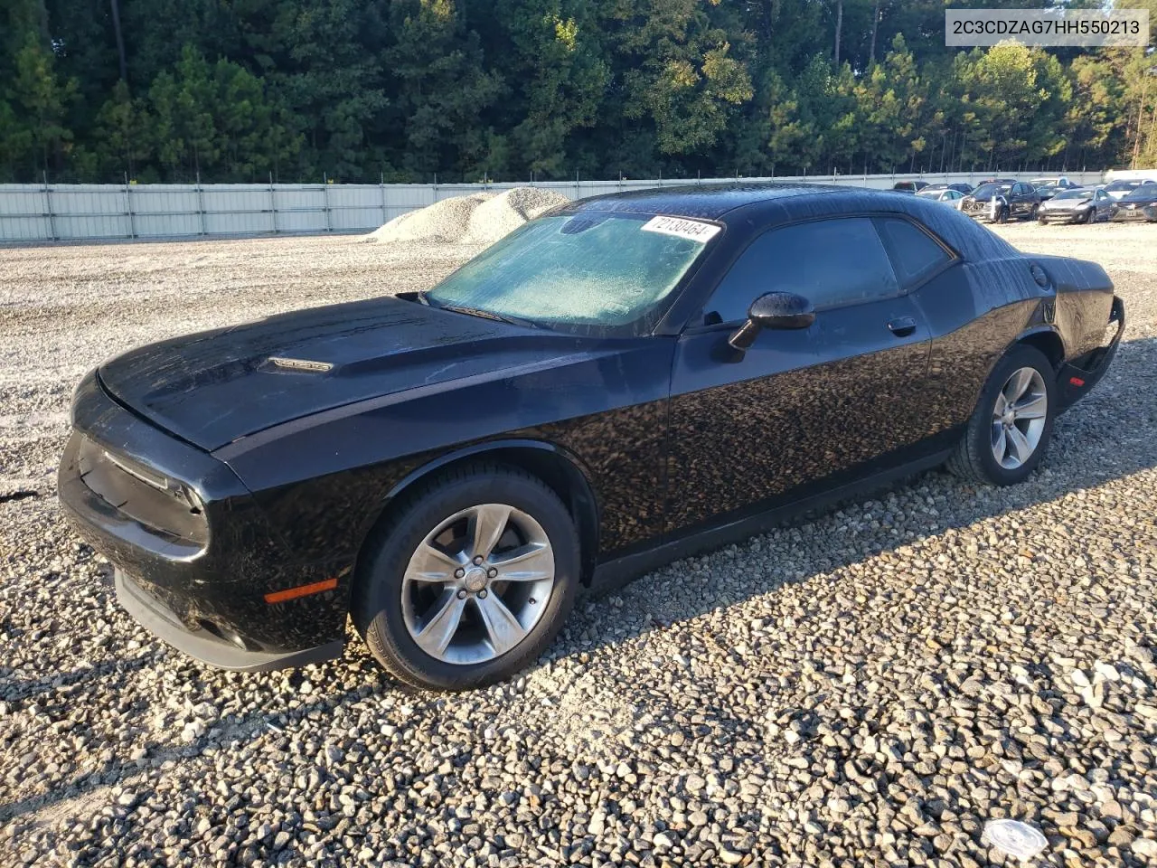 2017 Dodge Challenger Sxt VIN: 2C3CDZAG7HH550213 Lot: 72130464