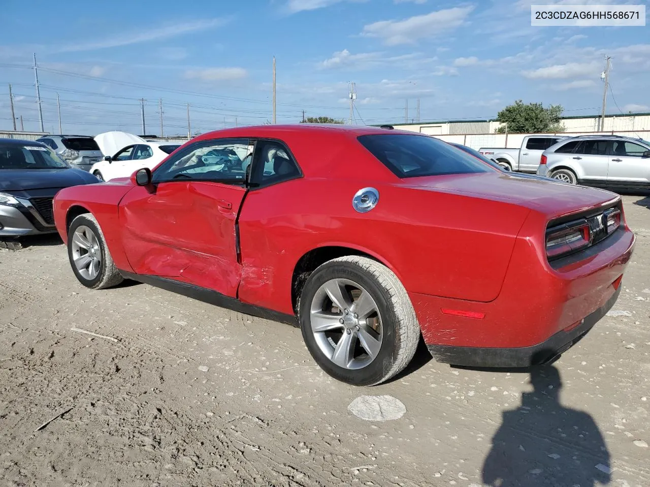 2017 Dodge Challenger Sxt VIN: 2C3CDZAG6HH568671 Lot: 72652094