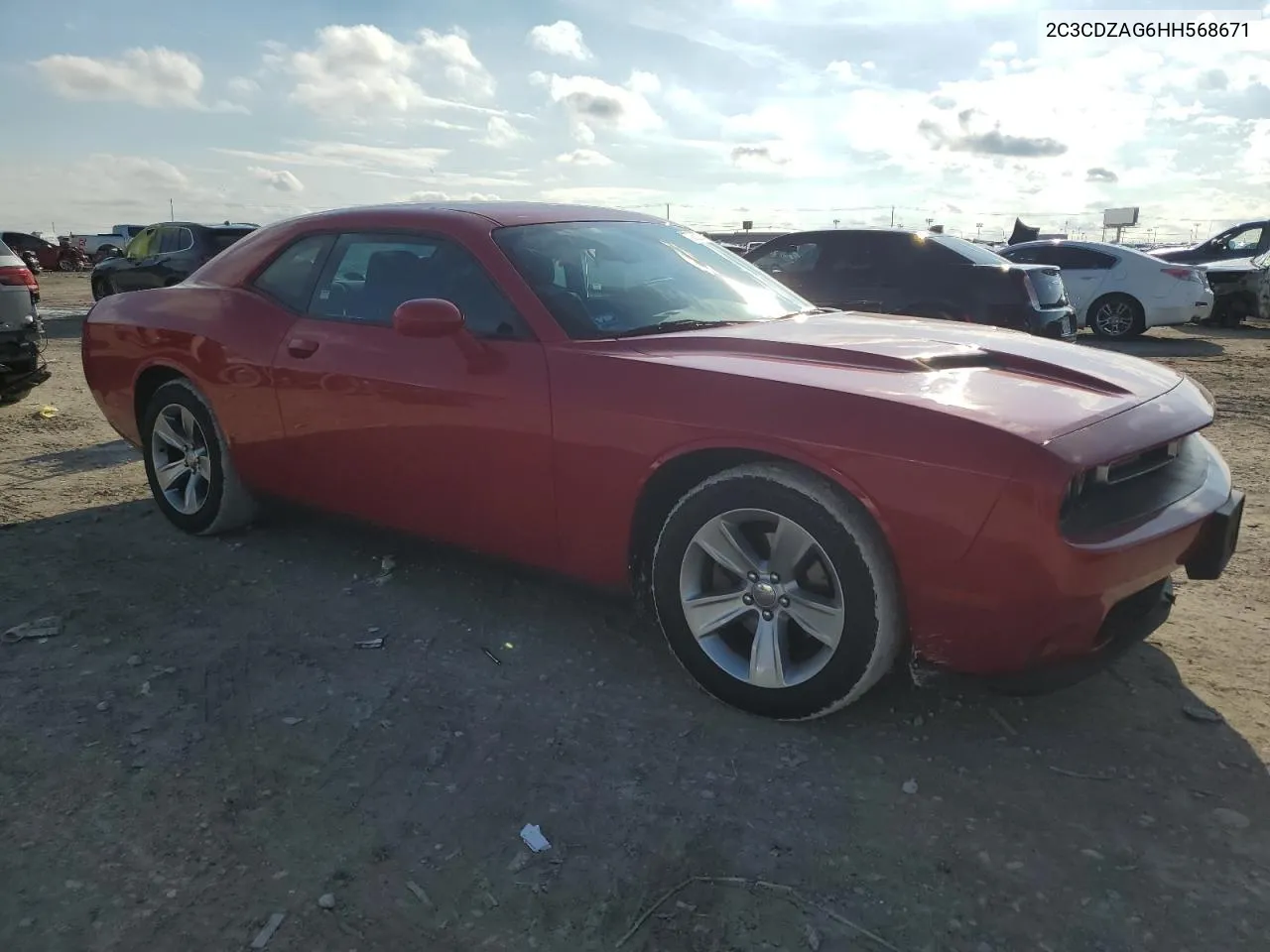 2017 Dodge Challenger Sxt VIN: 2C3CDZAG6HH568671 Lot: 72652094