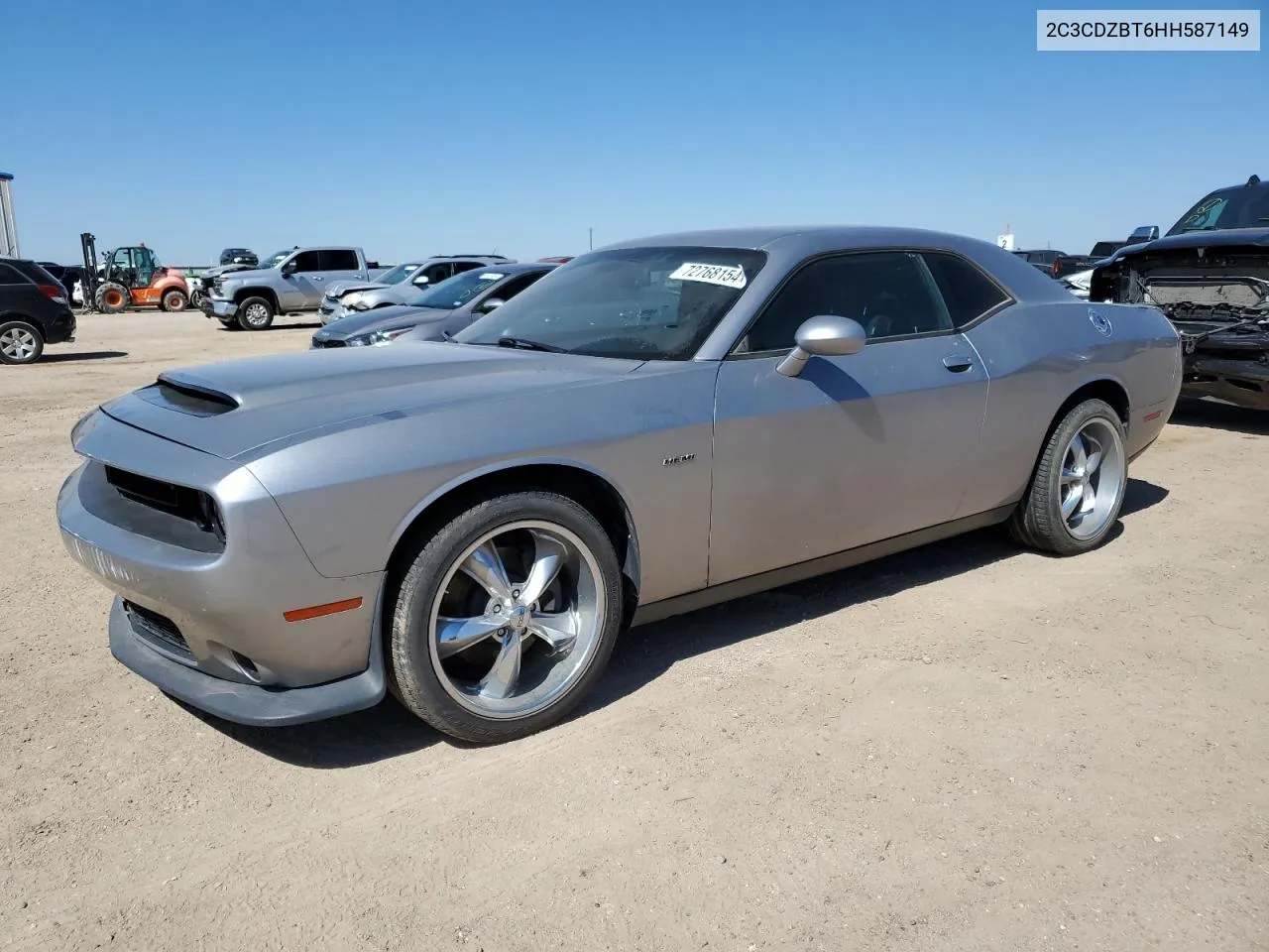 2017 Dodge Challenger R/T VIN: 2C3CDZBT6HH587149 Lot: 72768154