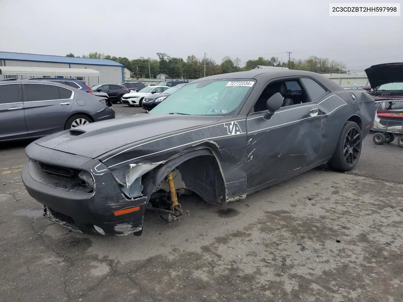 2017 Dodge Challenger R/T VIN: 2C3CDZBT2HH597998 Lot: 72772234