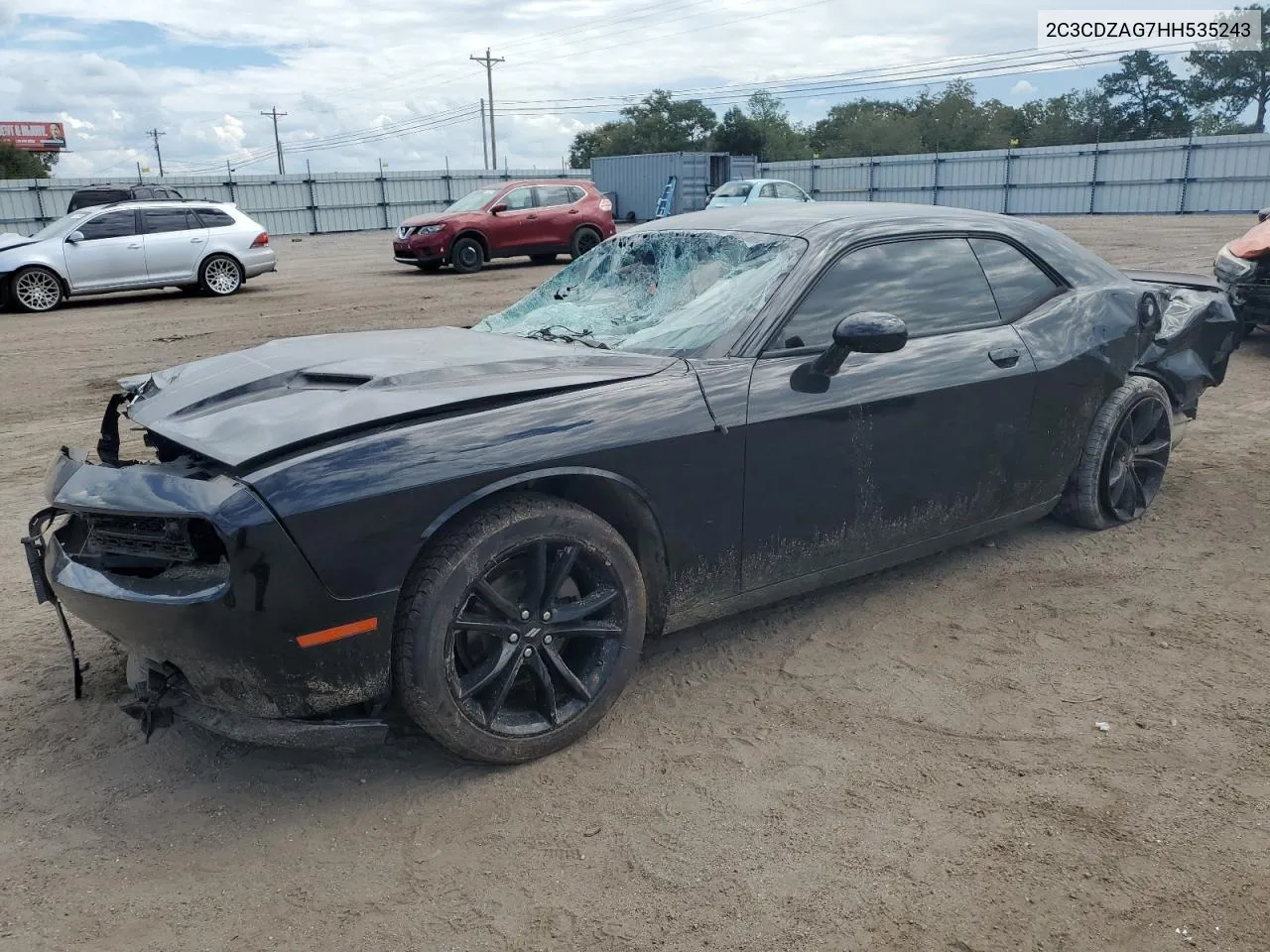 2017 Dodge Challenger Sxt VIN: 2C3CDZAG7HH535243 Lot: 72772544