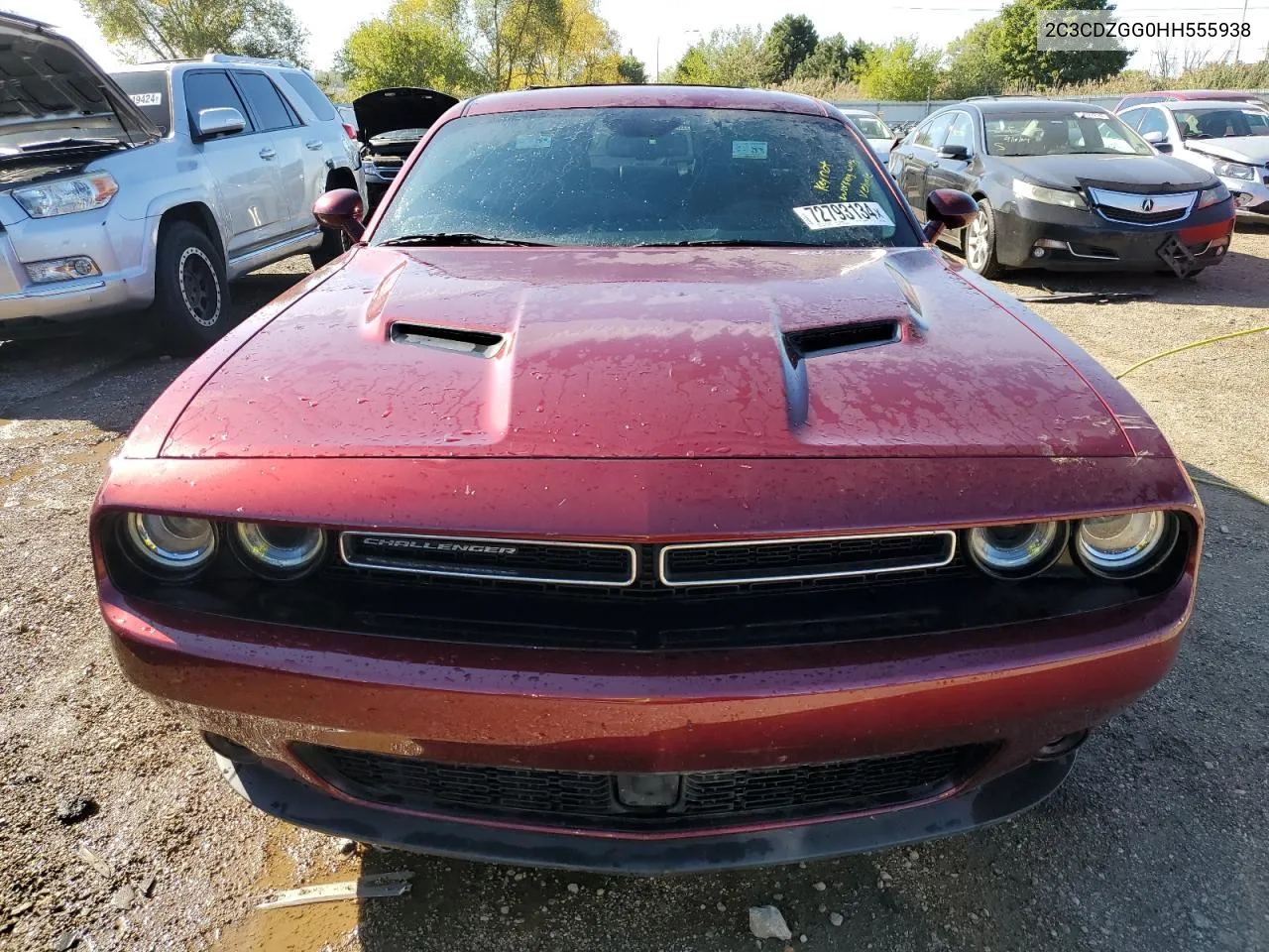 2017 Dodge Challenger Gt VIN: 2C3CDZGG0HH555938 Lot: 72793134