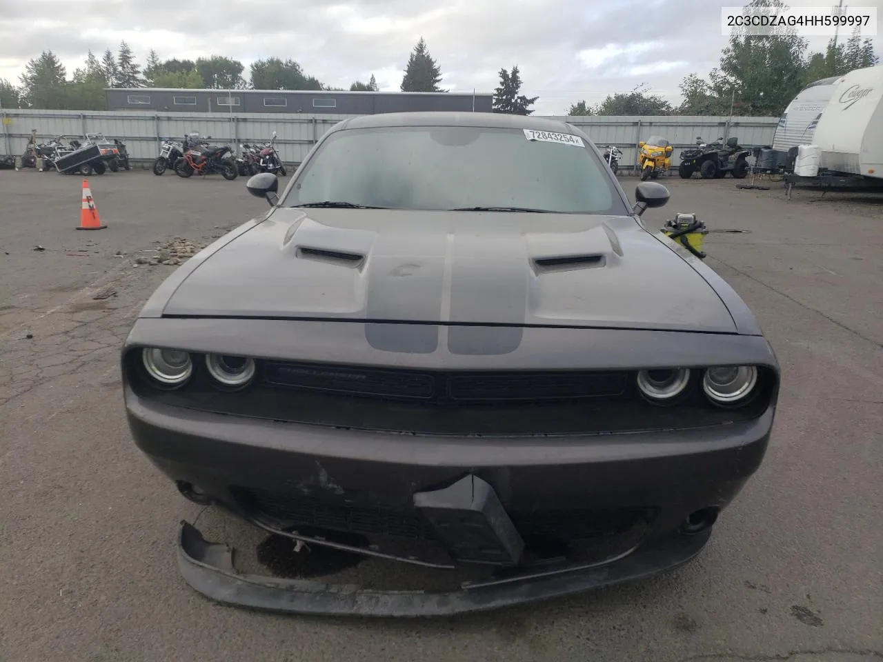 2017 Dodge Challenger Sxt VIN: 2C3CDZAG4HH599997 Lot: 72843254