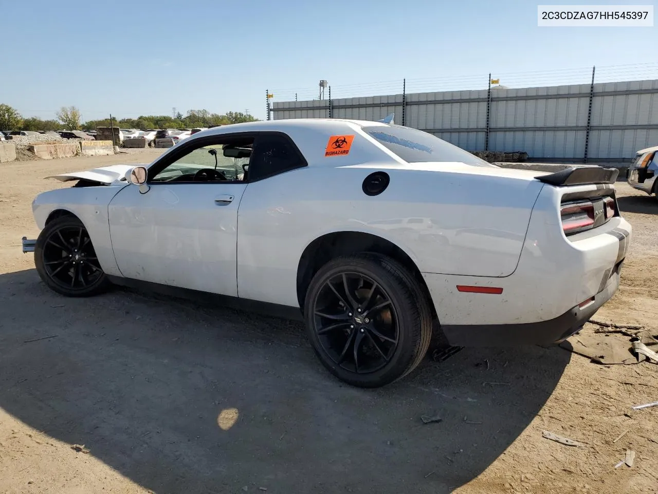 2017 Dodge Challenger Sxt VIN: 2C3CDZAG7HH545397 Lot: 72990994