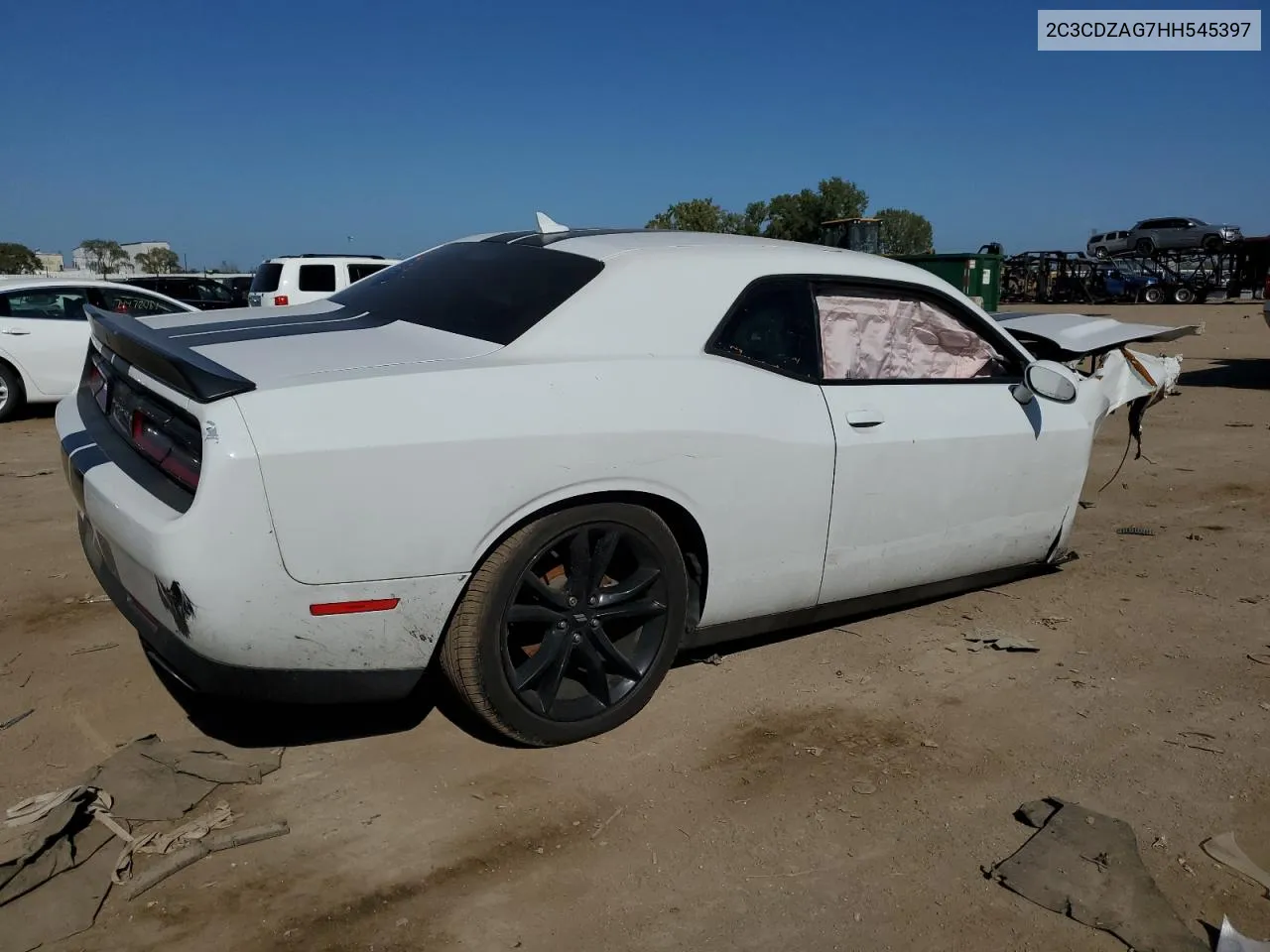 2017 Dodge Challenger Sxt VIN: 2C3CDZAG7HH545397 Lot: 72990994