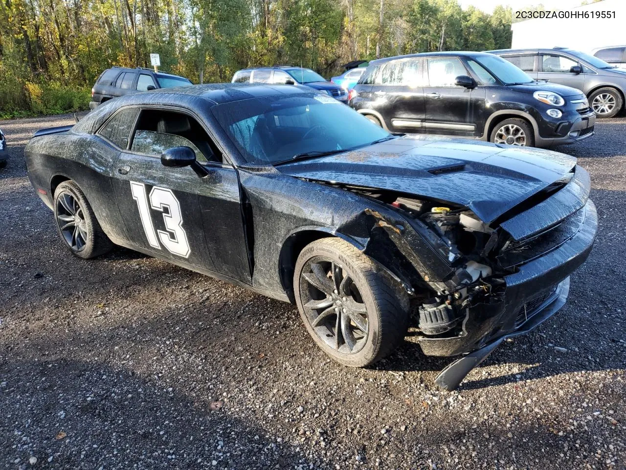 2017 Dodge Challenger Sxt VIN: 2C3CDZAG0HH619551 Lot: 73241534