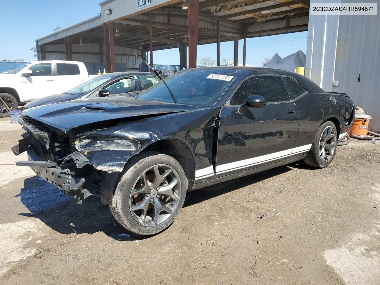 2017 Dodge Challenger Sxt VIN: 2C3CDZAG4HH594671 Lot: 74028524