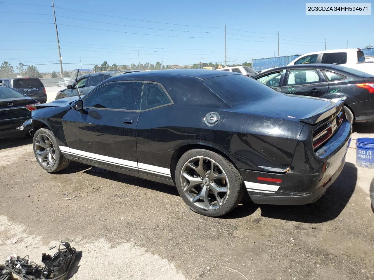 2017 Dodge Challenger Sxt VIN: 2C3CDZAG4HH594671 Lot: 74028524