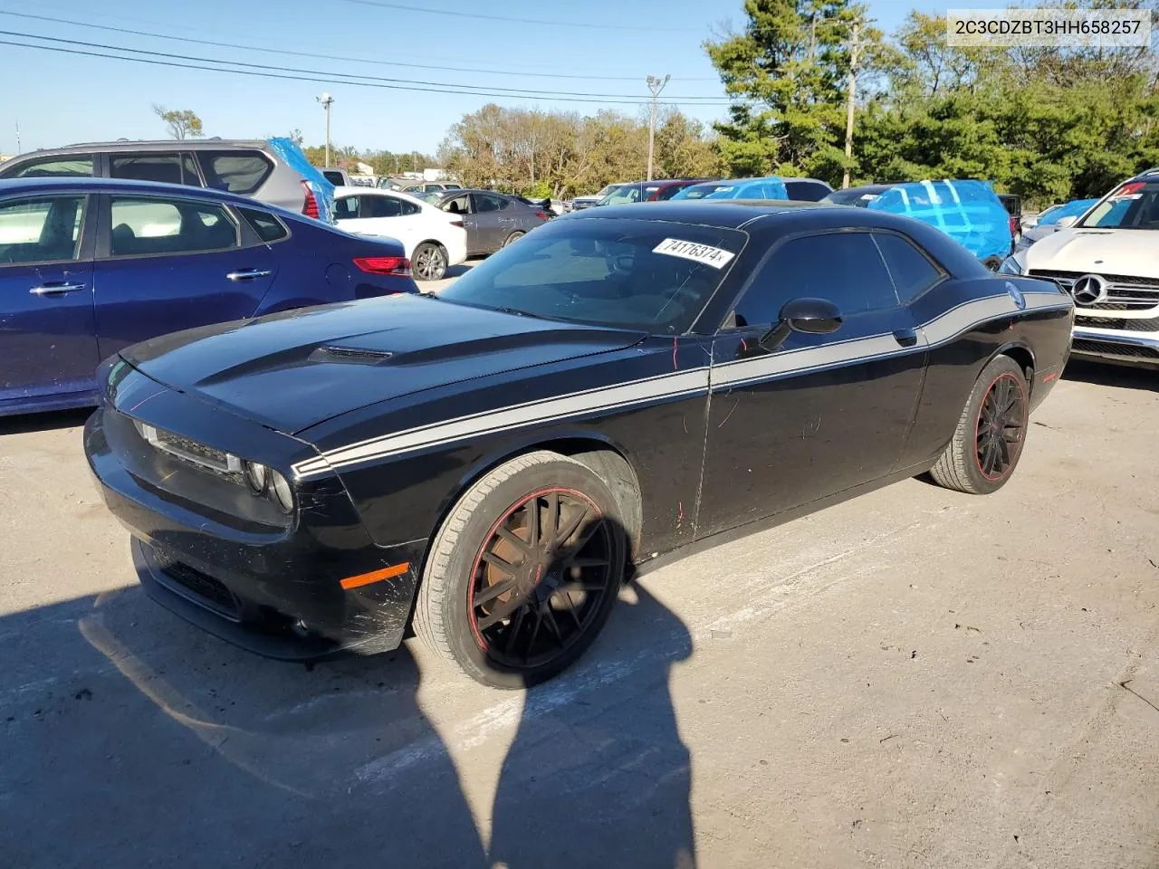 2017 Dodge Challenger R/T VIN: 2C3CDZBT3HH658257 Lot: 74176374