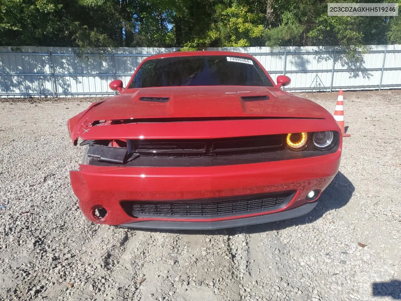 2017 Dodge Challenger Sxt VIN: 2C3CDZAGXHH519246 Lot: 74999464