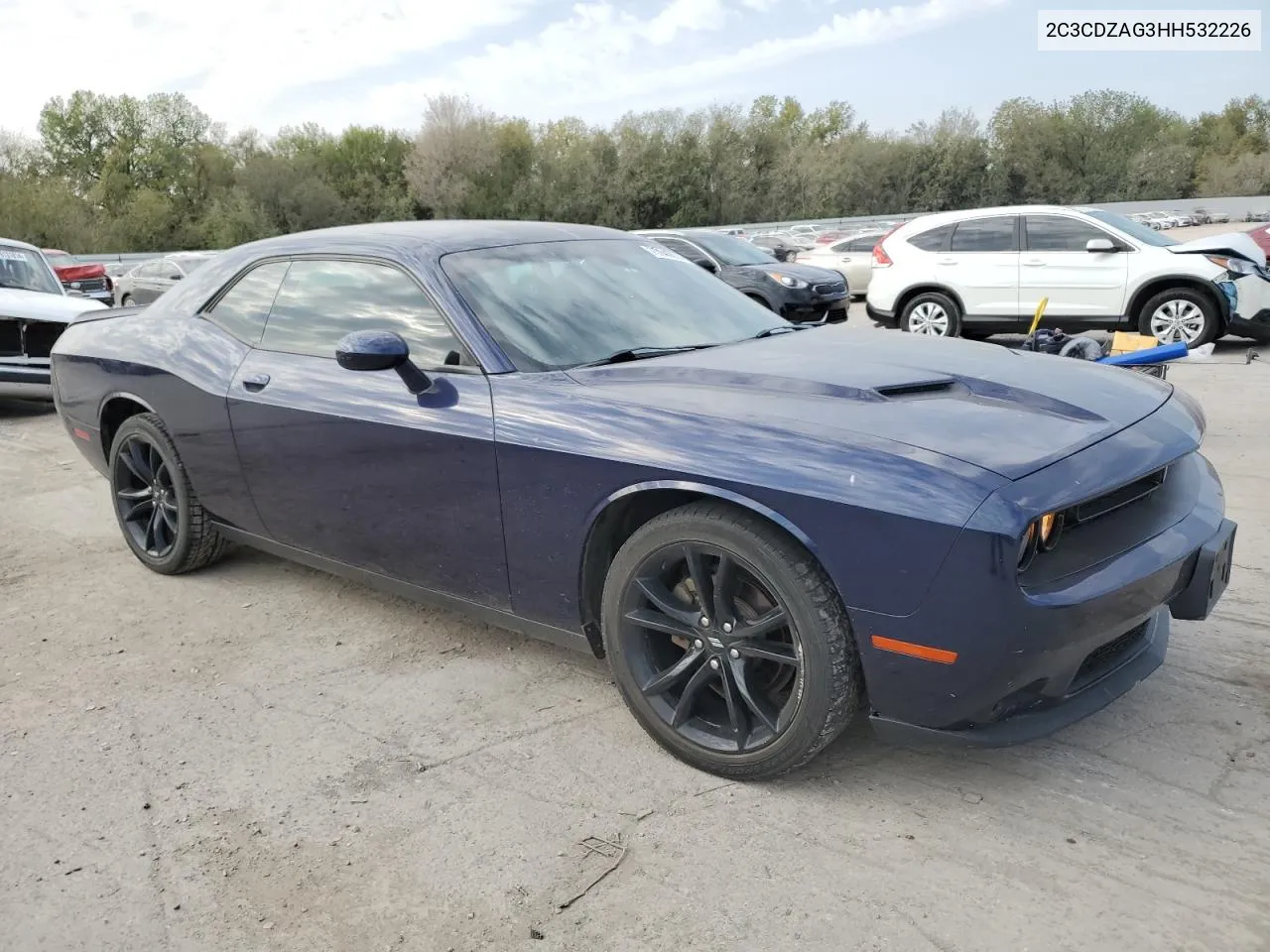 2017 Dodge Challenger Sxt VIN: 2C3CDZAG3HH532226 Lot: 75040074