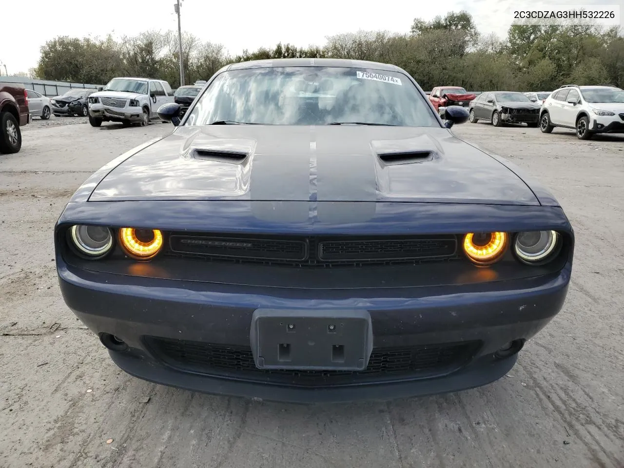 2017 Dodge Challenger Sxt VIN: 2C3CDZAG3HH532226 Lot: 75040074