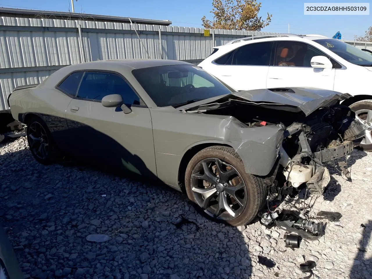 2017 Dodge Challenger Sxt VIN: 2C3CDZAG8HH503109 Lot: 75051484