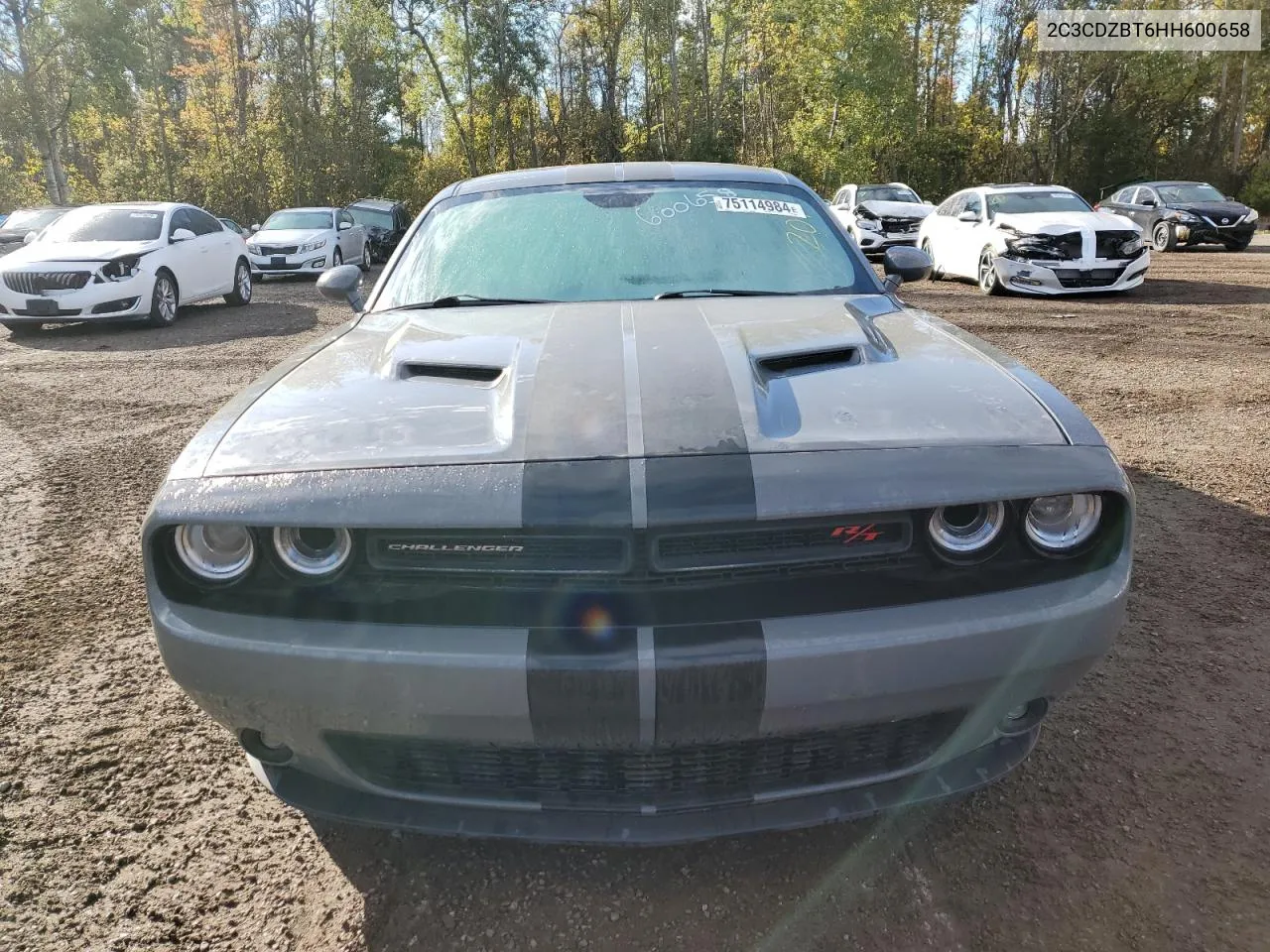 2017 Dodge Challenger R/T VIN: 2C3CDZBT6HH600658 Lot: 75114984