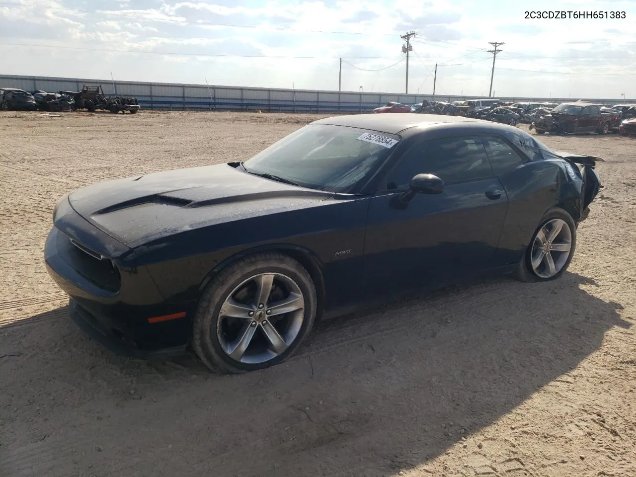 2017 Dodge Challenger R/T VIN: 2C3CDZBT6HH651383 Lot: 75278854