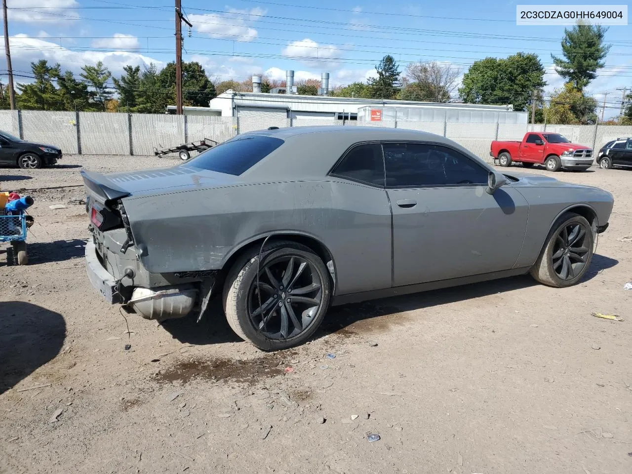 2017 Dodge Challenger Sxt VIN: 2C3CDZAG0HH649004 Lot: 75522824