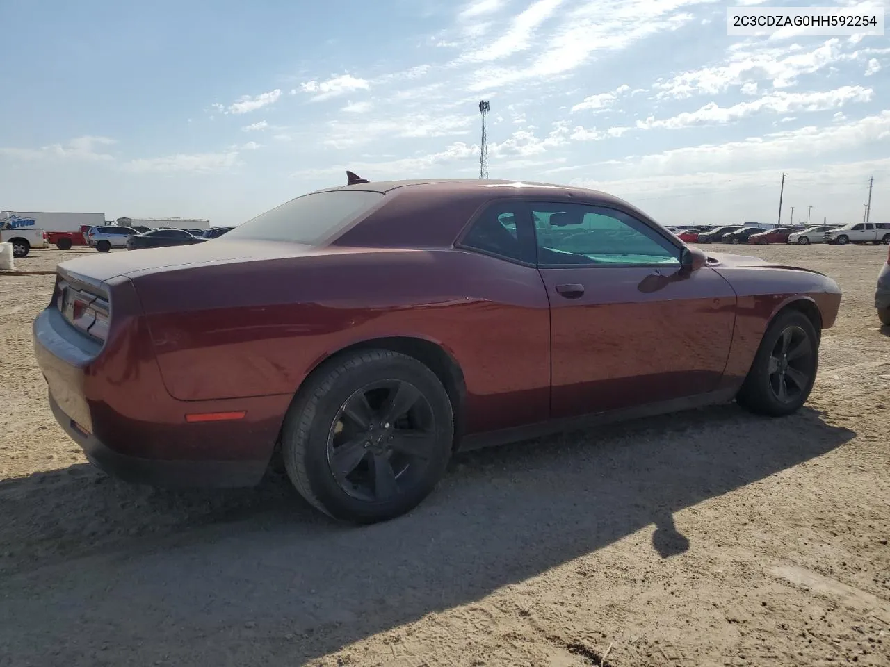 2017 Dodge Challenger Sxt VIN: 2C3CDZAG0HH592254 Lot: 75701544