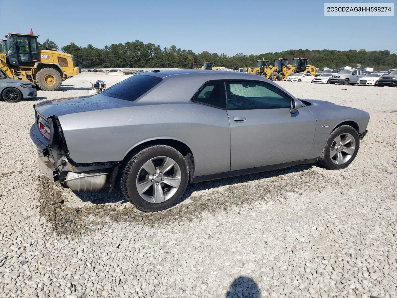 2017 Dodge Challenger Sxt VIN: 2C3CDZAG3HH598274 Lot: 75705444