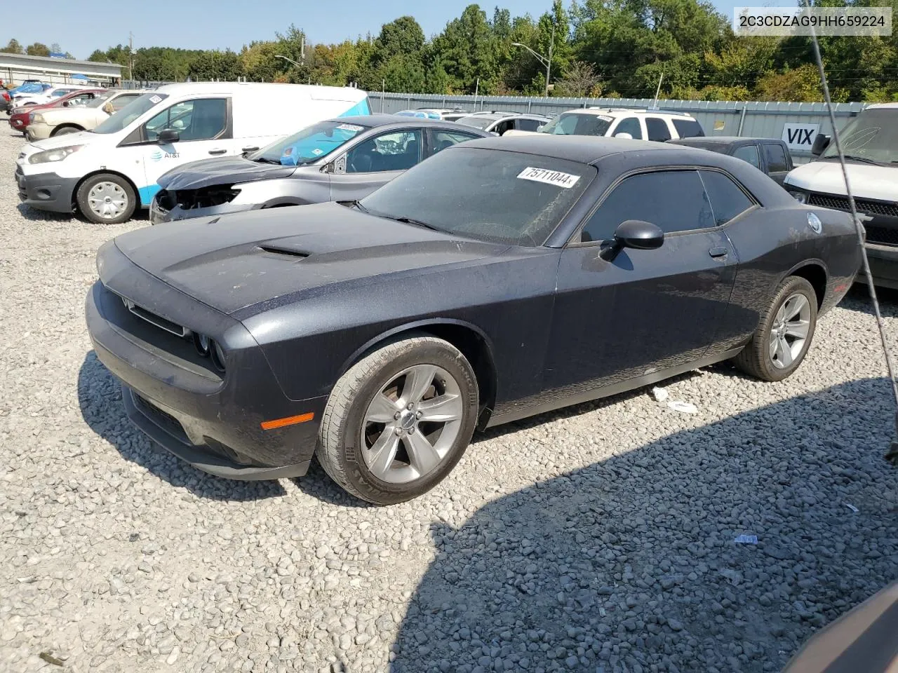 2017 Dodge Challenger Sxt VIN: 2C3CDZAG9HH659224 Lot: 75711044