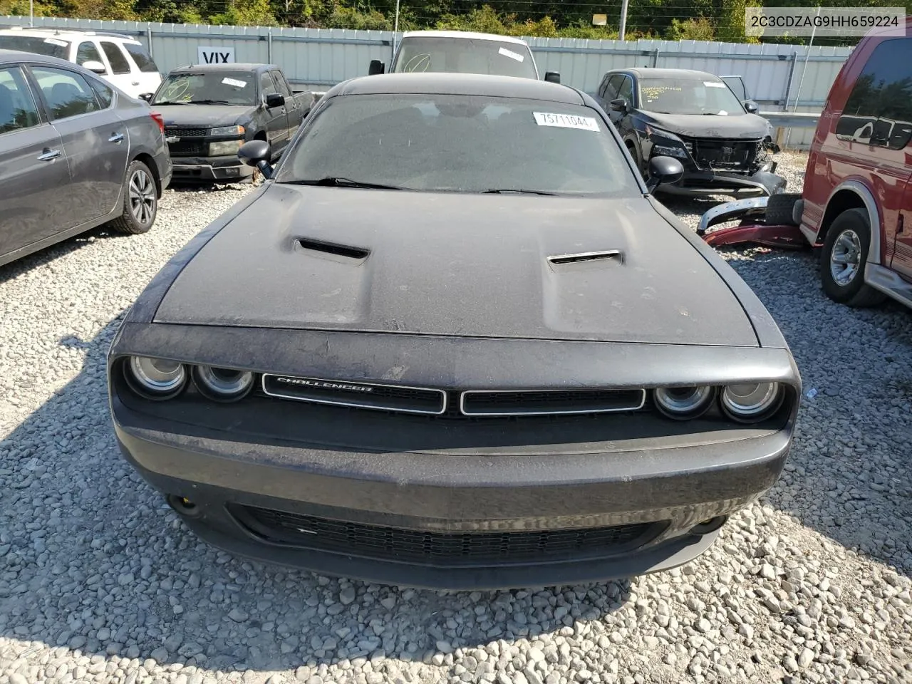 2017 Dodge Challenger Sxt VIN: 2C3CDZAG9HH659224 Lot: 75711044