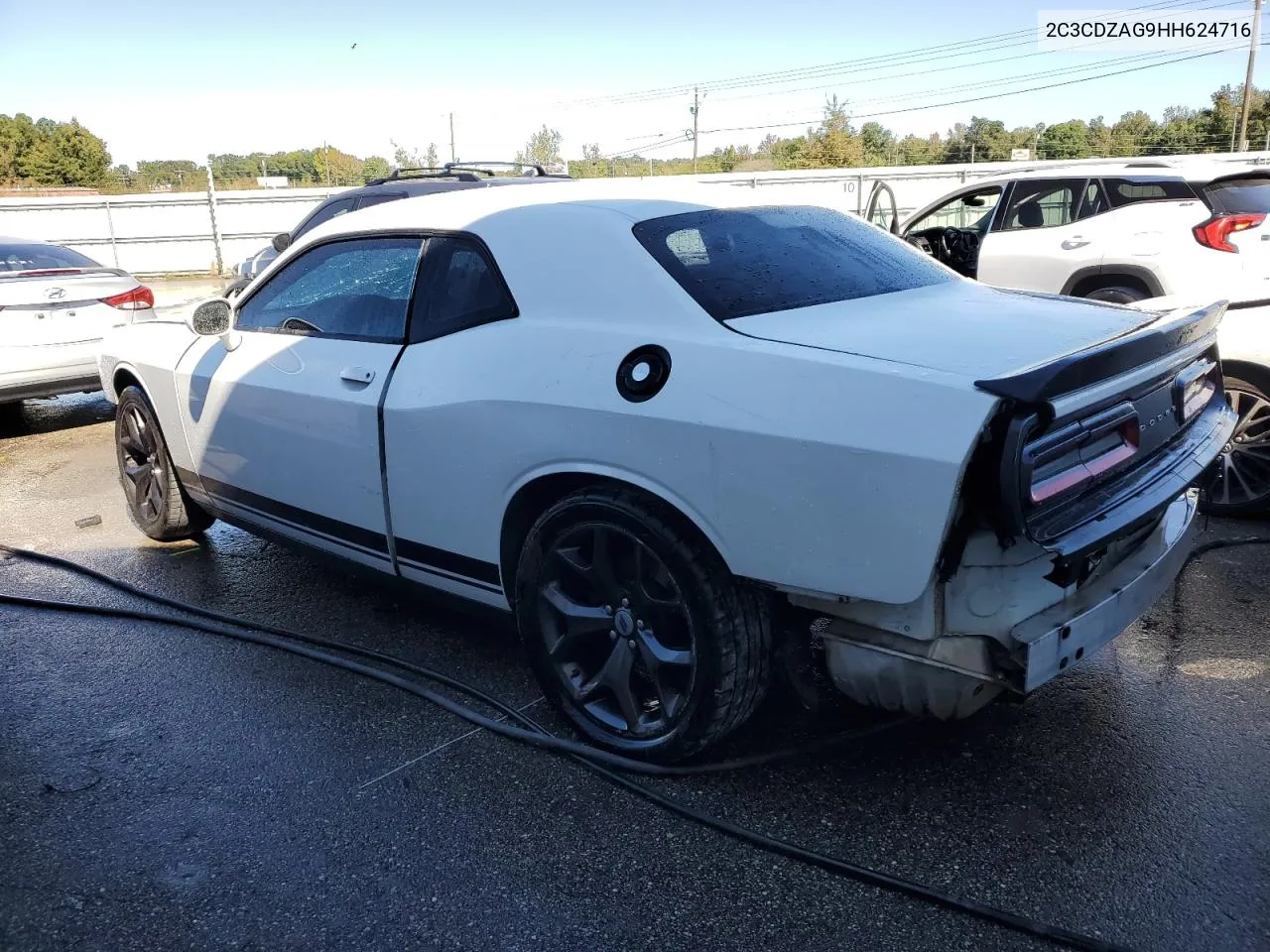 2017 Dodge Challenger Sxt VIN: 2C3CDZAG9HH624716 Lot: 76348564