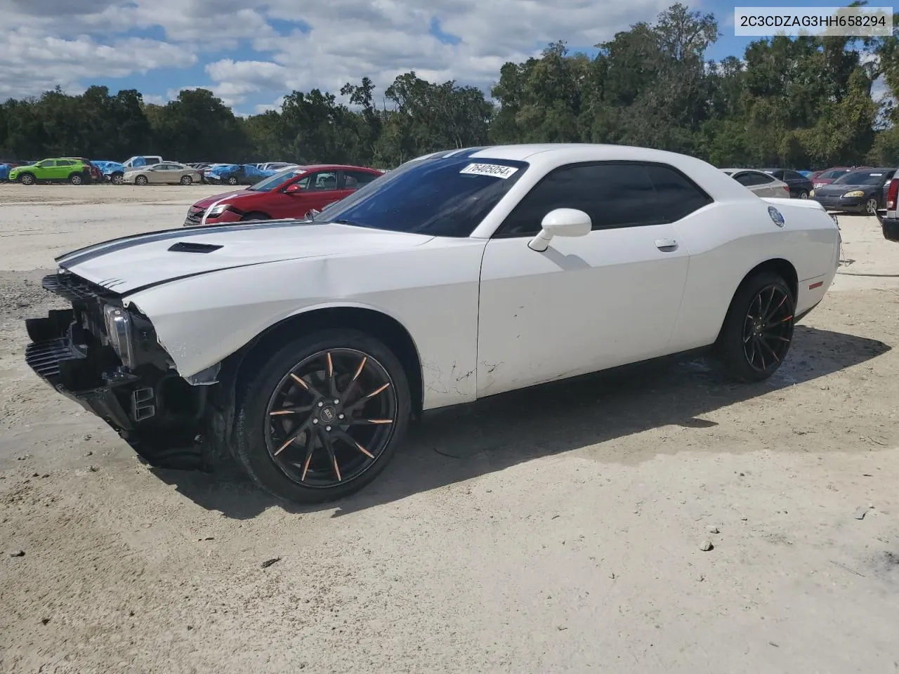 2C3CDZAG3HH658294 2017 Dodge Challenger Sxt