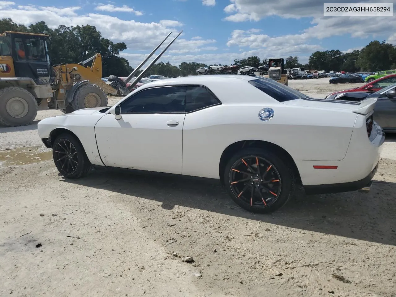 2C3CDZAG3HH658294 2017 Dodge Challenger Sxt