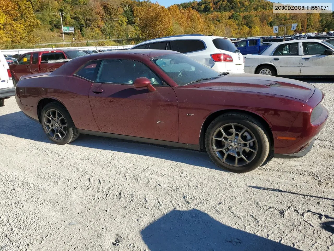 2C3CDZGG8HH551071 2017 Dodge Challenger Gt