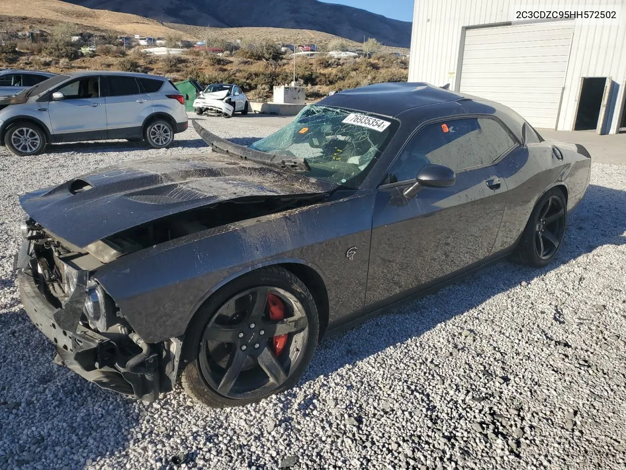 2017 Dodge Challenger Srt Hellcat VIN: 2C3CDZC95HH572502 Lot: 76935354