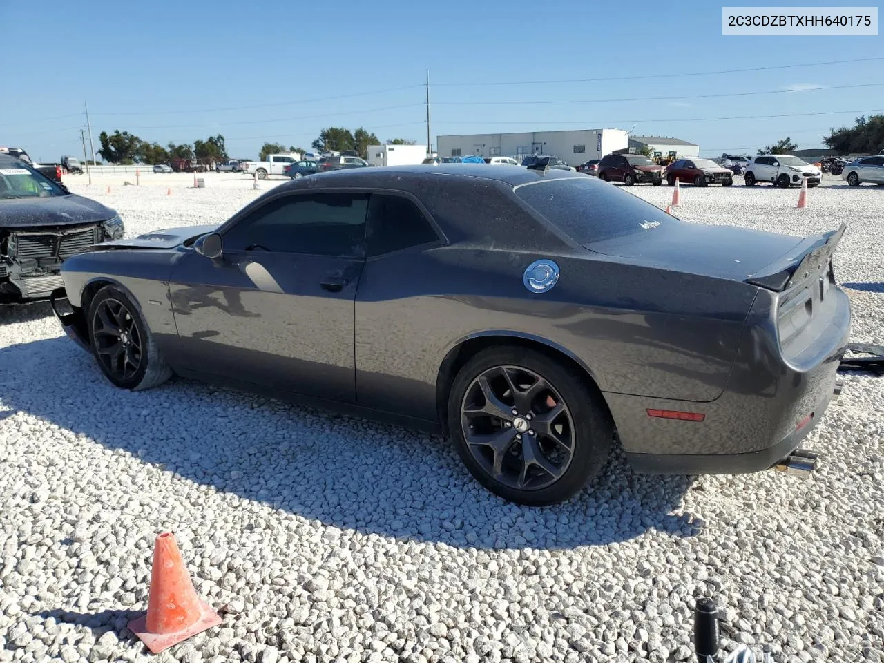 2017 Dodge Challenger R/T VIN: 2C3CDZBTXHH640175 Lot: 77094564