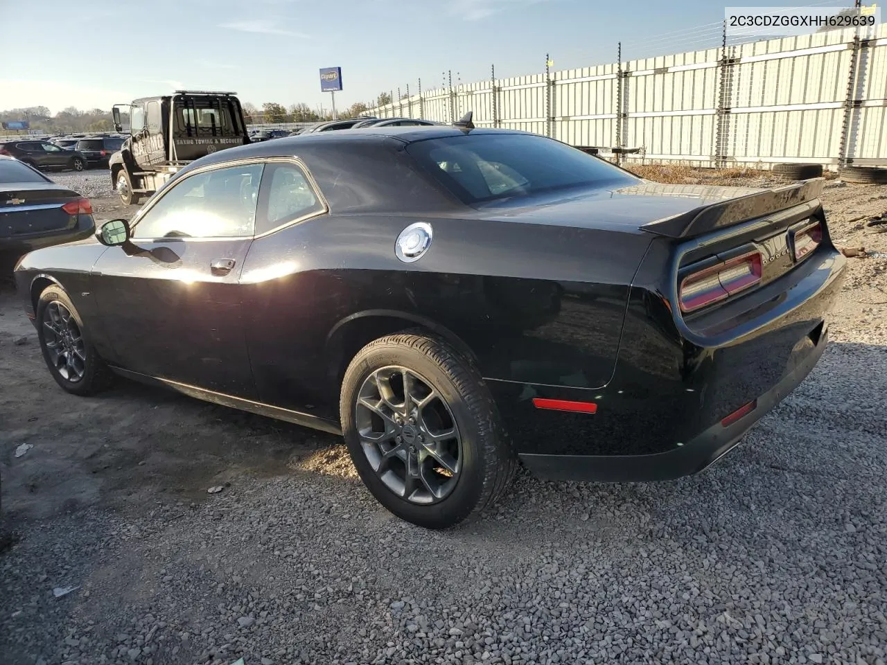 2017 Dodge Challenger Gt VIN: 2C3CDZGGXHH629639 Lot: 77639274