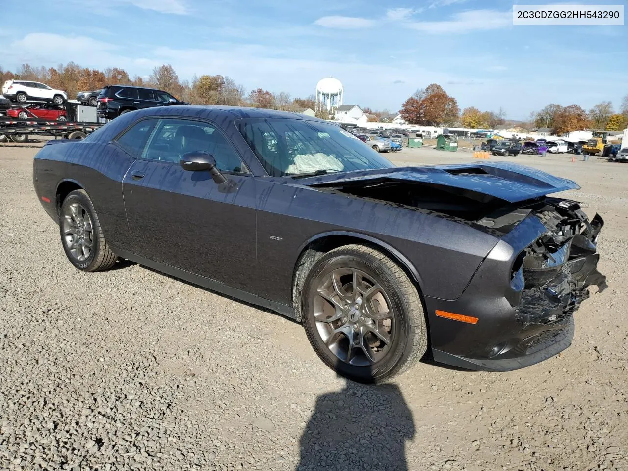 2017 Dodge Challenger Gt VIN: 2C3CDZGG2HH543290 Lot: 78859124