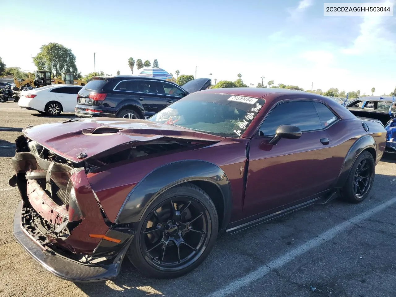 2017 Dodge Challenger Sxt VIN: 2C3CDZAG6HH503044 Lot: 79359454