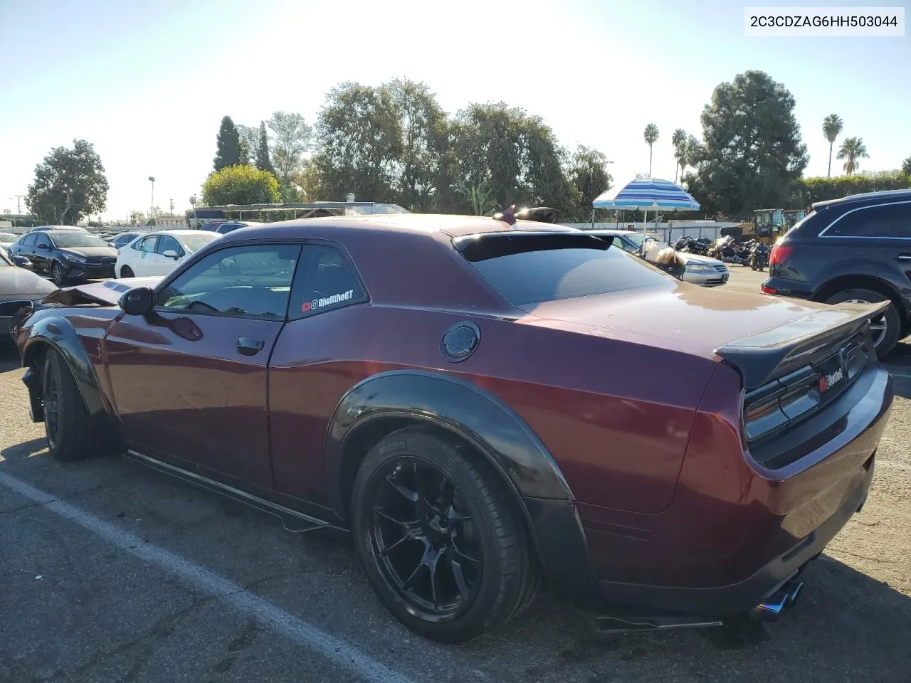 2017 Dodge Challenger Sxt VIN: 2C3CDZAG6HH503044 Lot: 79359454